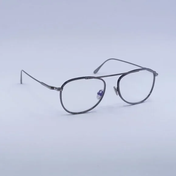 🕶️ New Tom Ford FT5691-B 012 Eyeglasses - Ruthenium with Blue Frame 52mm